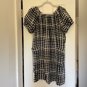 Ace&Jig Off-the-Shoulder Checkered Dress in Jump